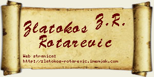 Zlatokos Rotarević vizit kartica